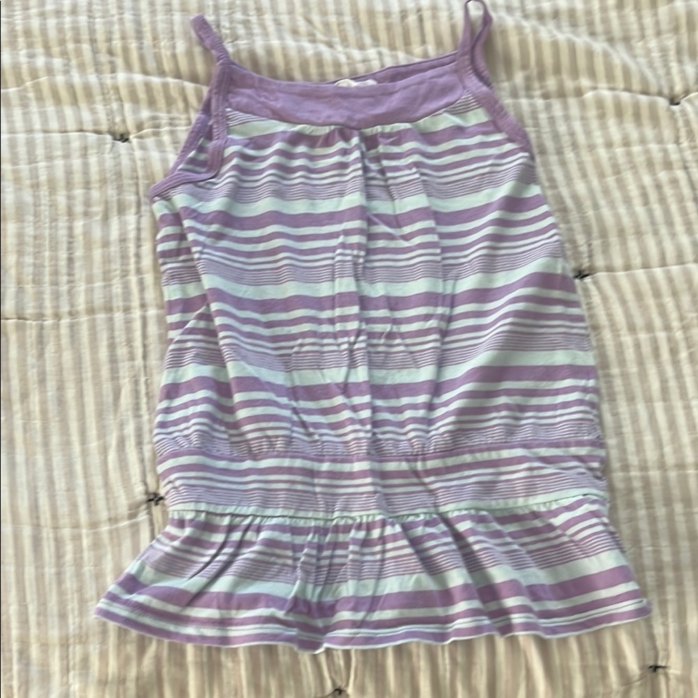 GAP Kids Purple and White Striped Camisole